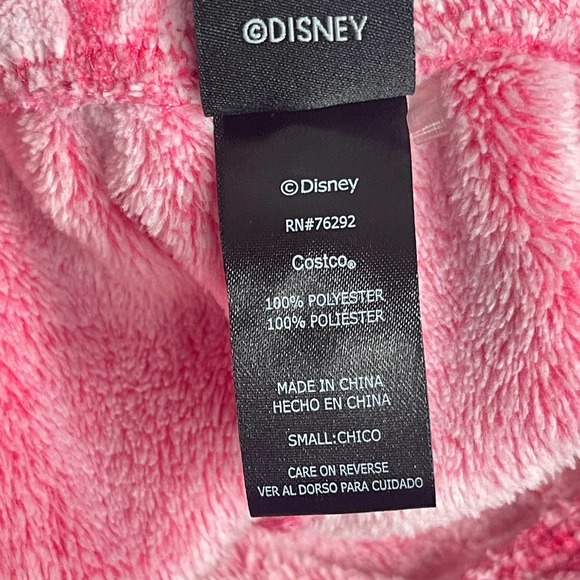 Disney Pajama Pants Womens Small Pink Fleece Jogger Pull On Mickey Ears - Picture 6 of 12